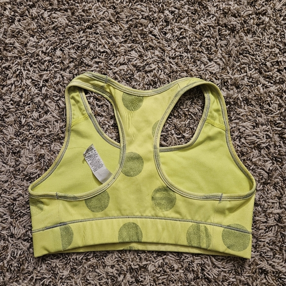 Nike Lime Green Polka Dot Sports Bra (size XS) - Picture 4 of 4